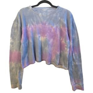 Tie-Dye Longsleeve Waffle-Knit
